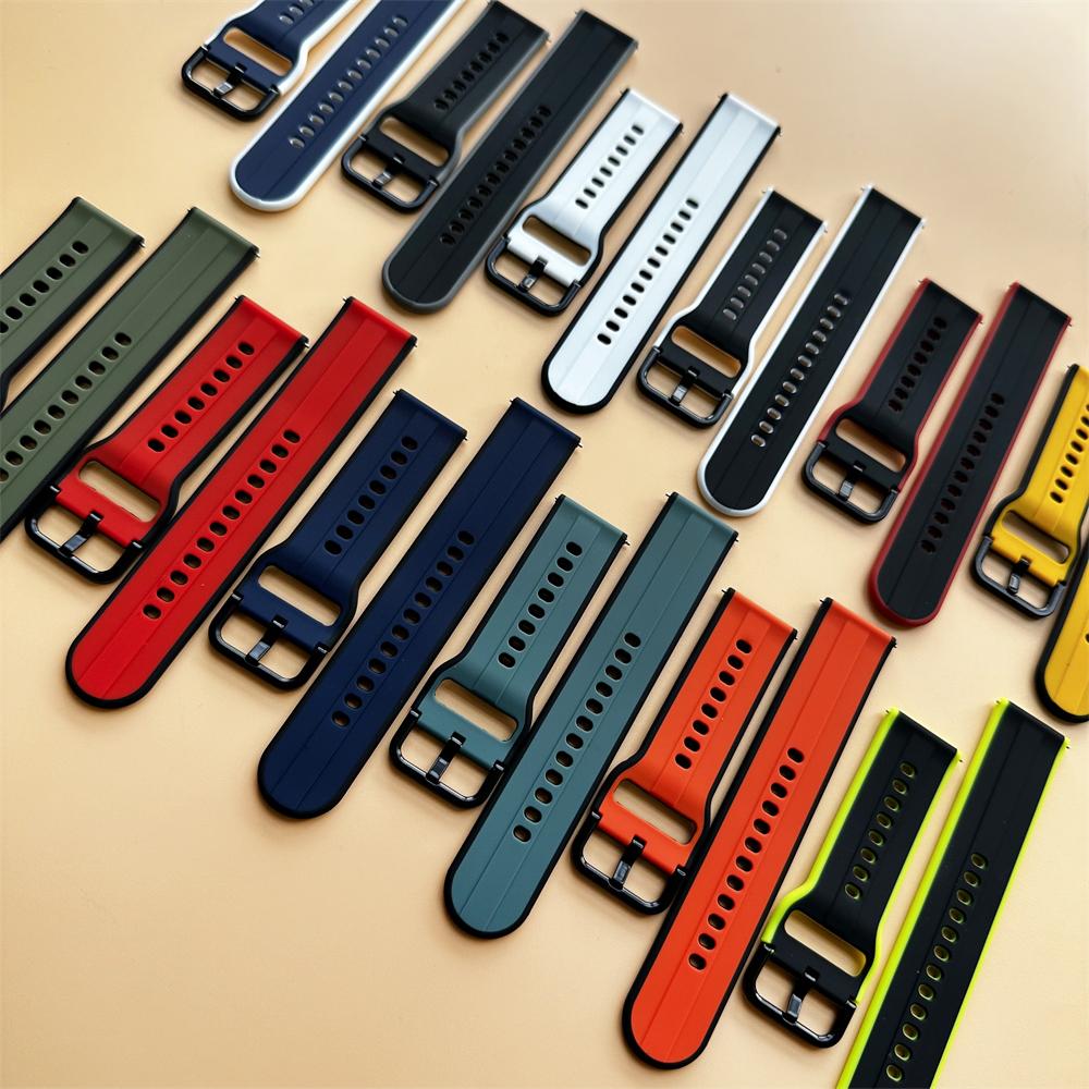 22mm 20mm Silicone Strap For HUAWEI WATCH GT 4 Pro 46mm Band GT 3 SE 2 42mm HONOR Magic Watch 4 GS 3 Pro ES Replacement Bracelet