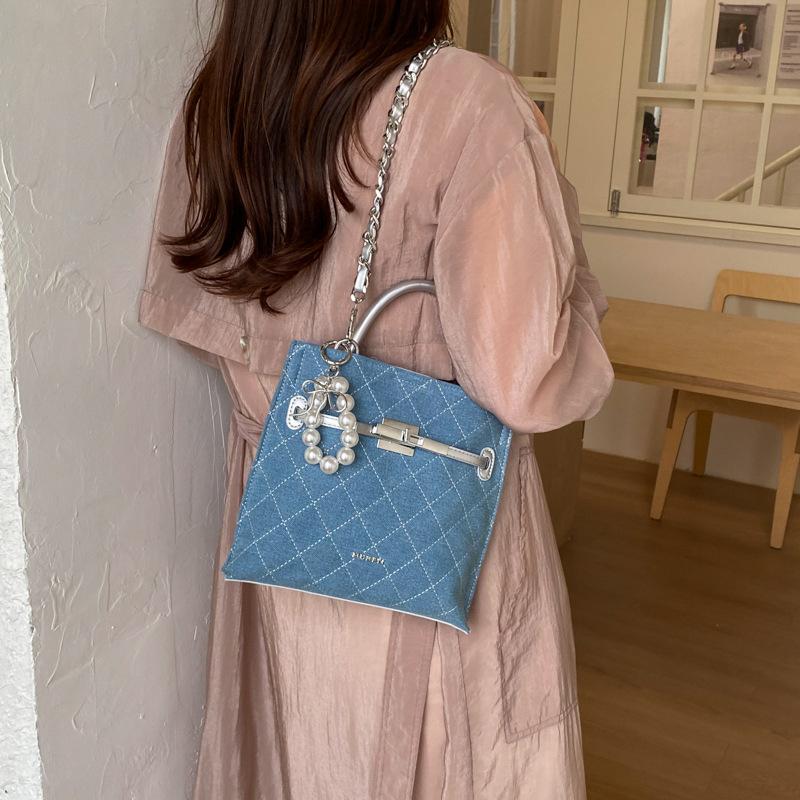 Petit Sac Rétro à Chaîne - Élégant Sac à Bandoulière Unique pour Dames