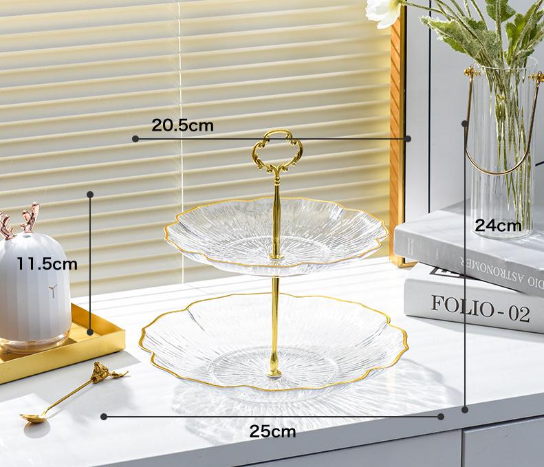 Fruit plate living room home coffee table multilayer afternoon tea dessert cake plate dessert display shelf luxury.
