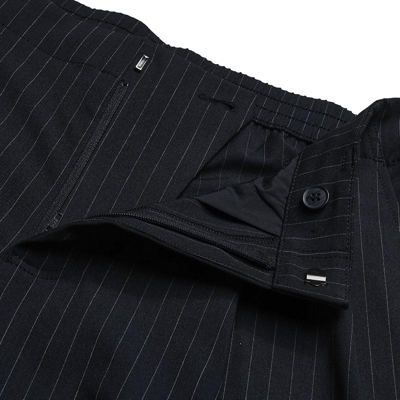 FILA Heritage Simple Fashion Classic Stripe Design Comfortable Loose Woven Casual Pants Men bottoms Dark-Smoke-Blue F11M628807FDB