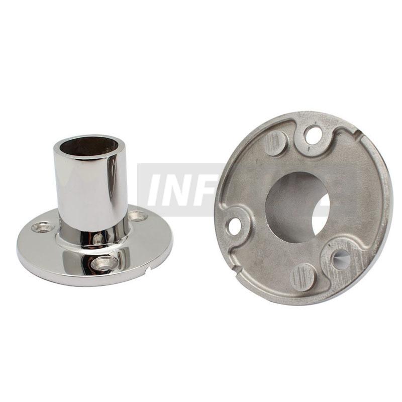 22mm/25mm/30mm/32mm 90 Degree Boat Handrail Fitting 316 Stainless Steel Marine Hardware Boat Hand Railing Round Base Tube Pipe