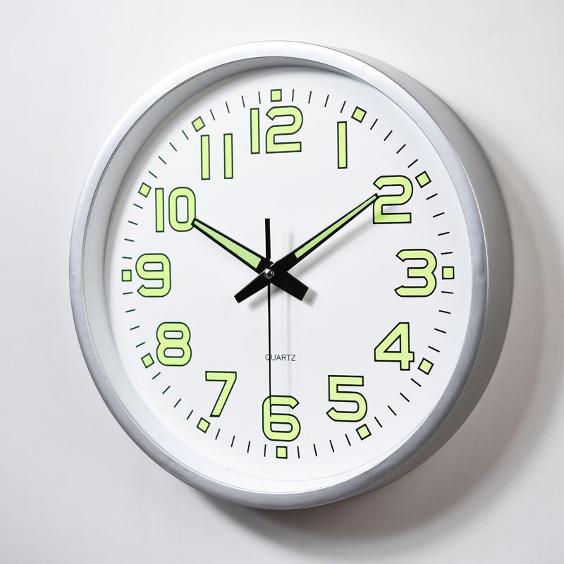 12 Zoll 30CM Leuchtende Wanduhr Quarzuhr Schlafzimmer Wohnzimmer Wanduhr Einfache Uhr