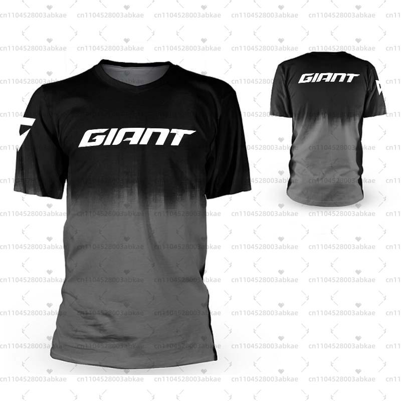 Giant Motorcycle Riding Short-Sleeved T-Shirt, Hot-Selling Fast Drying Breathable Shirt, BMX Mountain Bike MTB Jersey