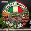 Round Metal Sign Italian Japanese Kitchen Decor 20x20cm