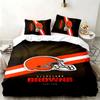 Cleveland Browns 3pc Set Perfect for Bedroom Use Comfortable Bedding Set Includes a Duvet Cover and Two Pillowcases Ideal Birthday or Christmas Gift