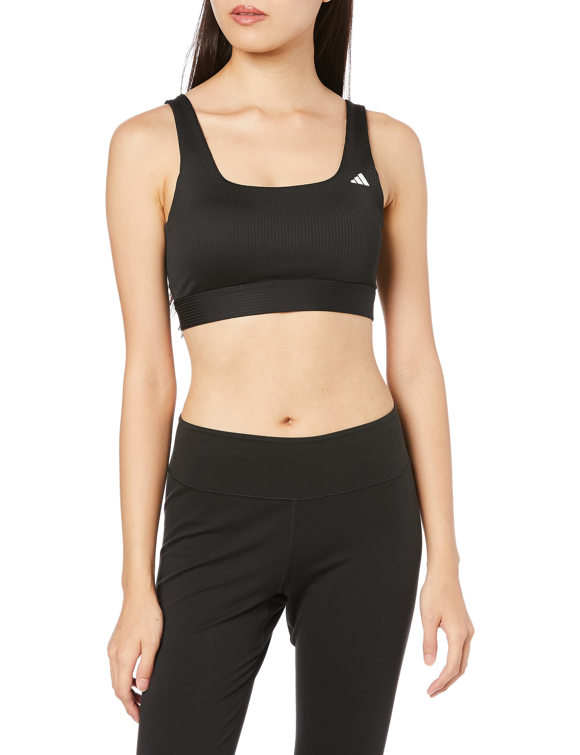 

Adidas DRG53 Sports Light Support Ribbed Black Medium Women s Bra, Bra, (HZ9024),