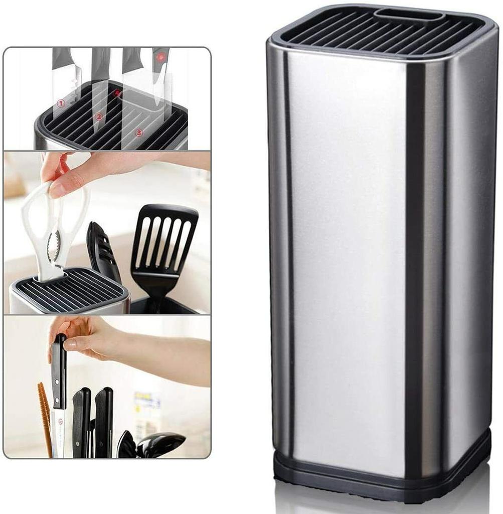 Knife Holder Multifunctional Stainless Steel Knife Stand Kitchen Bar Storage  Kitchen Accessories Tool
