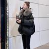 Fashion Short Loose Cotton Coat with Large Fur Collar Thickened Clothes