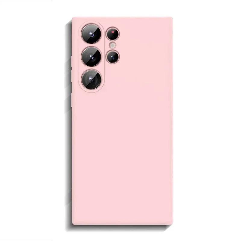 Liquid Silicone Phone Case For Samsung Galaxy S26 Ultra S2 S24 S23 Plus S 26 Ultra Cases ShockProof Soft Back Cover Accessories
