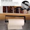 Kitchen Paper Towel Holder Easy To Install Towel Bar & Cling Film Roll Holder for Keeping Countertop Clean & Dry