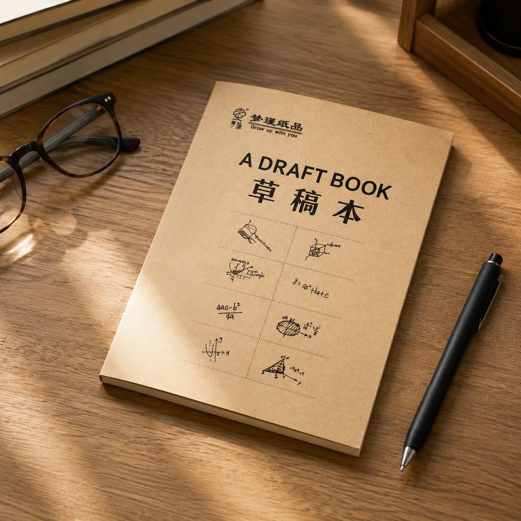 Draft Paper Notebook A5/B5/A4 Staple Bound or Perfect Scratchpad for Calculations and Notes