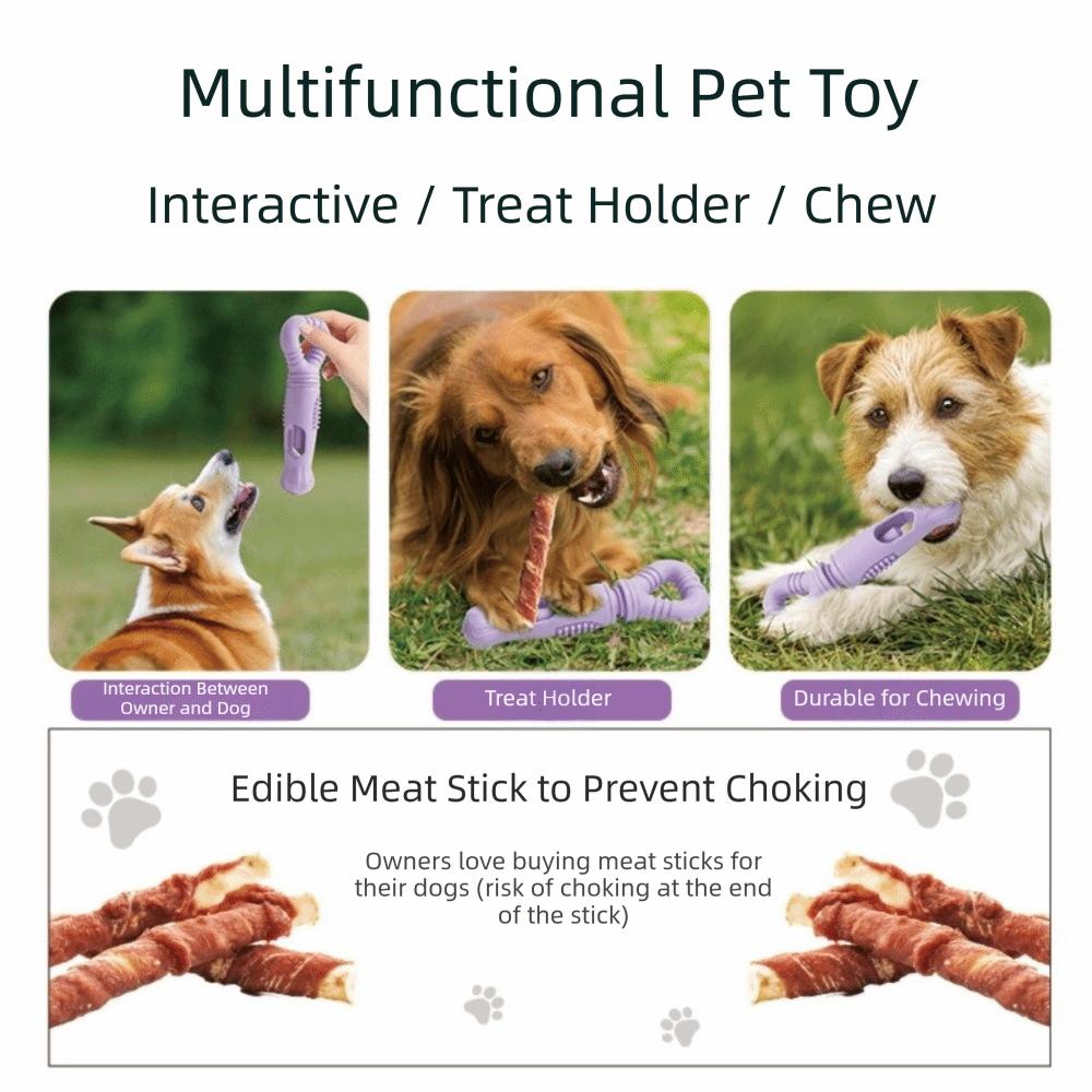 New Rotating Design Dogs Chew Stick Aviod Choking Easy to Clean Dogs Toys Soft Rotating Food Container All Breeds