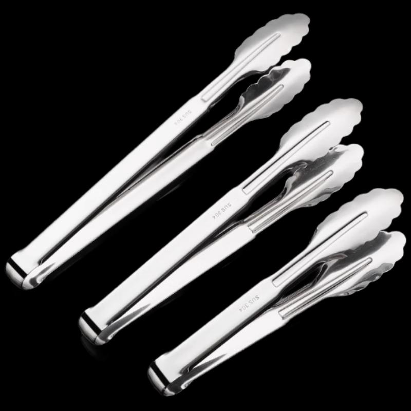Heavy-Duty Stainless Steel Food Tongs