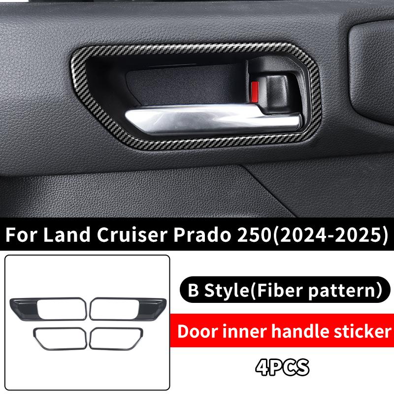For 2024-2026 Toyota Land Cruiser Prado LC250 Inner Door Handle Bowl Cover Protection Decoration Interior Exterior Accessories