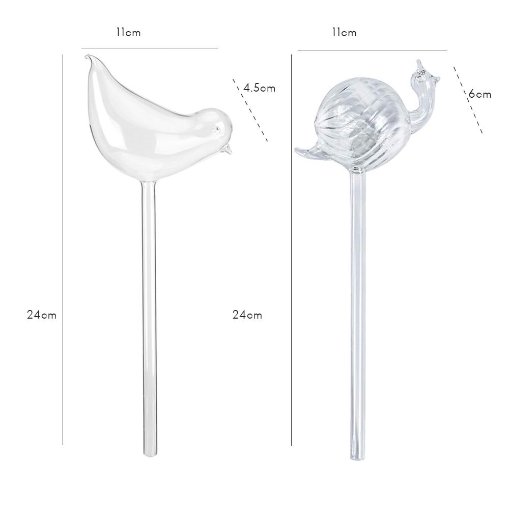 Plant Watering Bulbs Glass Self Watering Stakes Water Globe for Garden Patio Flower Pot Hanging Planters