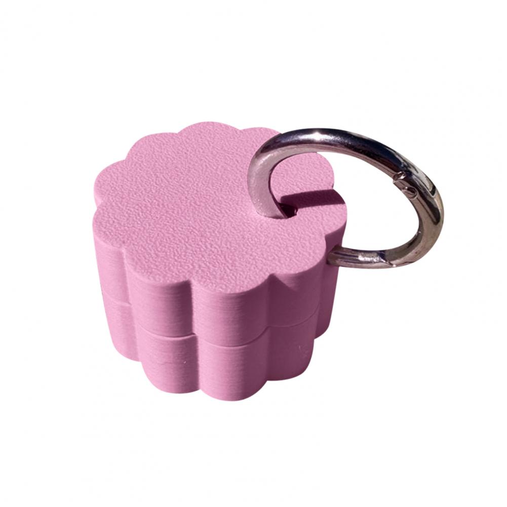 Portachiavi Portapillole Impermeabile Compatto Mini Portaoggetti Leggero Contenitore Stampato in 3D con Anello Portachiavi Piccola Scatola Organizzatrice per Pillole