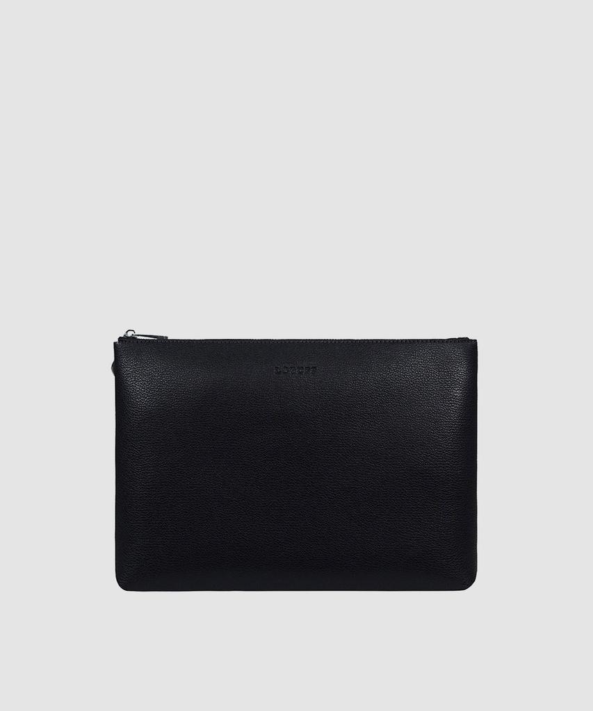 Lotuff Men'S Leather Clutch Bag Lo-6403-M Bk Black