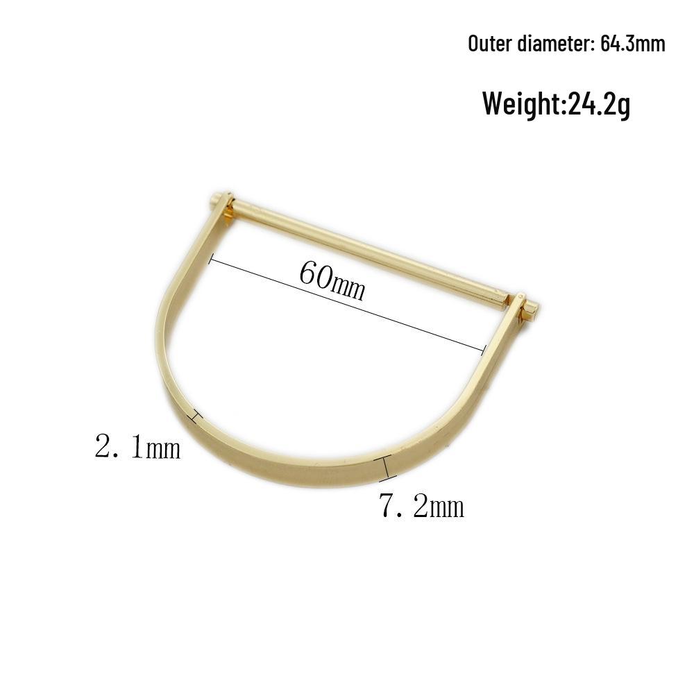 Good Luck European-American Pure Copper Thick Half-Round Hoop Bracelet