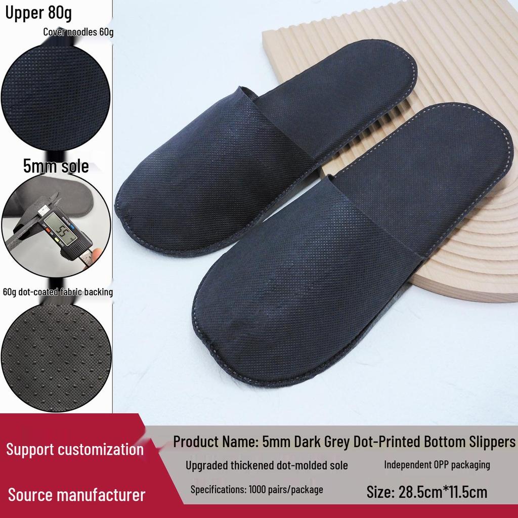 Thickened Non-Slip Napped Cloth Slippers for Men and Women: Perfect for Home, Hotel, and Indoor Use