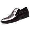 Leather Shoes Men Luxury Business Oxford  Breathable Patent Leather Formal Shoes Plus Size Man Office Wedding Flats Male Black