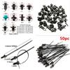 210 gemischte Größen Kunststoffclips+50 Stück Befestigungselemente Stoßfänger Kotflügelverkleidung Halteklammer Niet