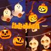 Light-Up Pumpkin String Lights for Halloween Decor and Party Ambiance
