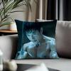 Viral Llee Byung Hunful Cushion Cover Antidustmite Pillowcase Invisible Zipper Silky Short Plush Sofa Cushion Cover