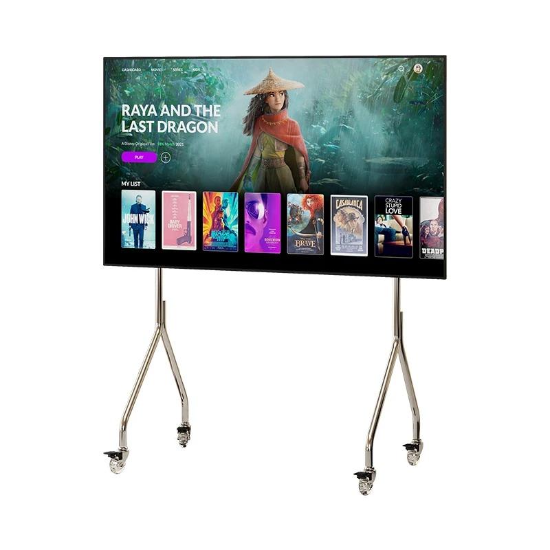 Nordic Stainless Steel Mobile TV Cart