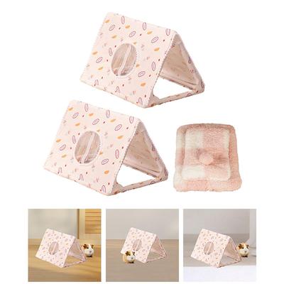 Guinea Pig Hideout Small Animals Bed Warm Cozy Soft Nest House Guinea Pig Bed for Sleeping Resting Ferrets Small Pets Hamster