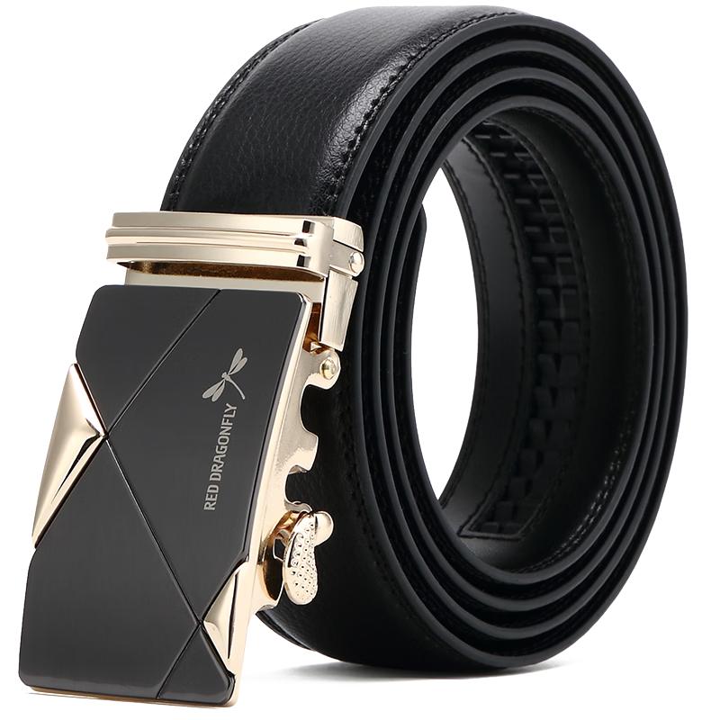 Red Dragonfly Men s Leather Automatic Buckle Belt 115cm