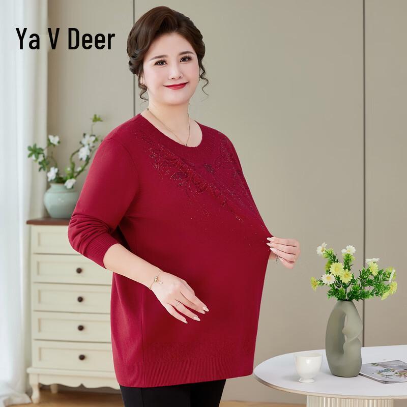 Yalu Women's Plus Size Embroidered Knit Sweater