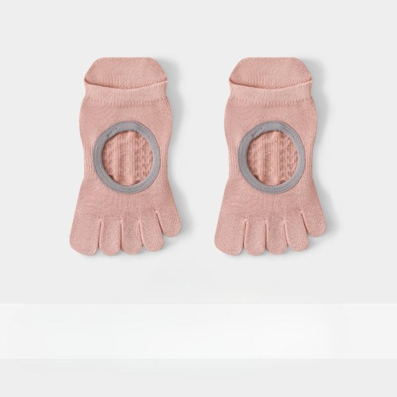 Summer Five-finger Yoga Socks, Anti-slip Indoor Sports Fitness Pilates Training Socks with Separate Toes