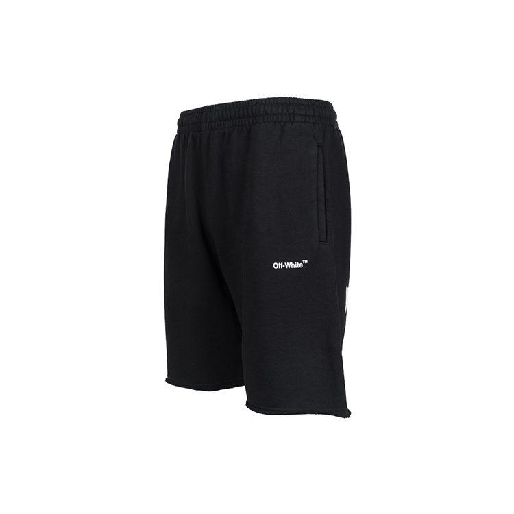 Off-White Logo-print Cotton Track Shorts OMCI006C99FLE0011001