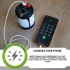 Solar or USB Rechargeable LED Leaf Hanging Camping Lantern Waterproof Outdoor Tent Light for Fishing Hiking Travel Garden