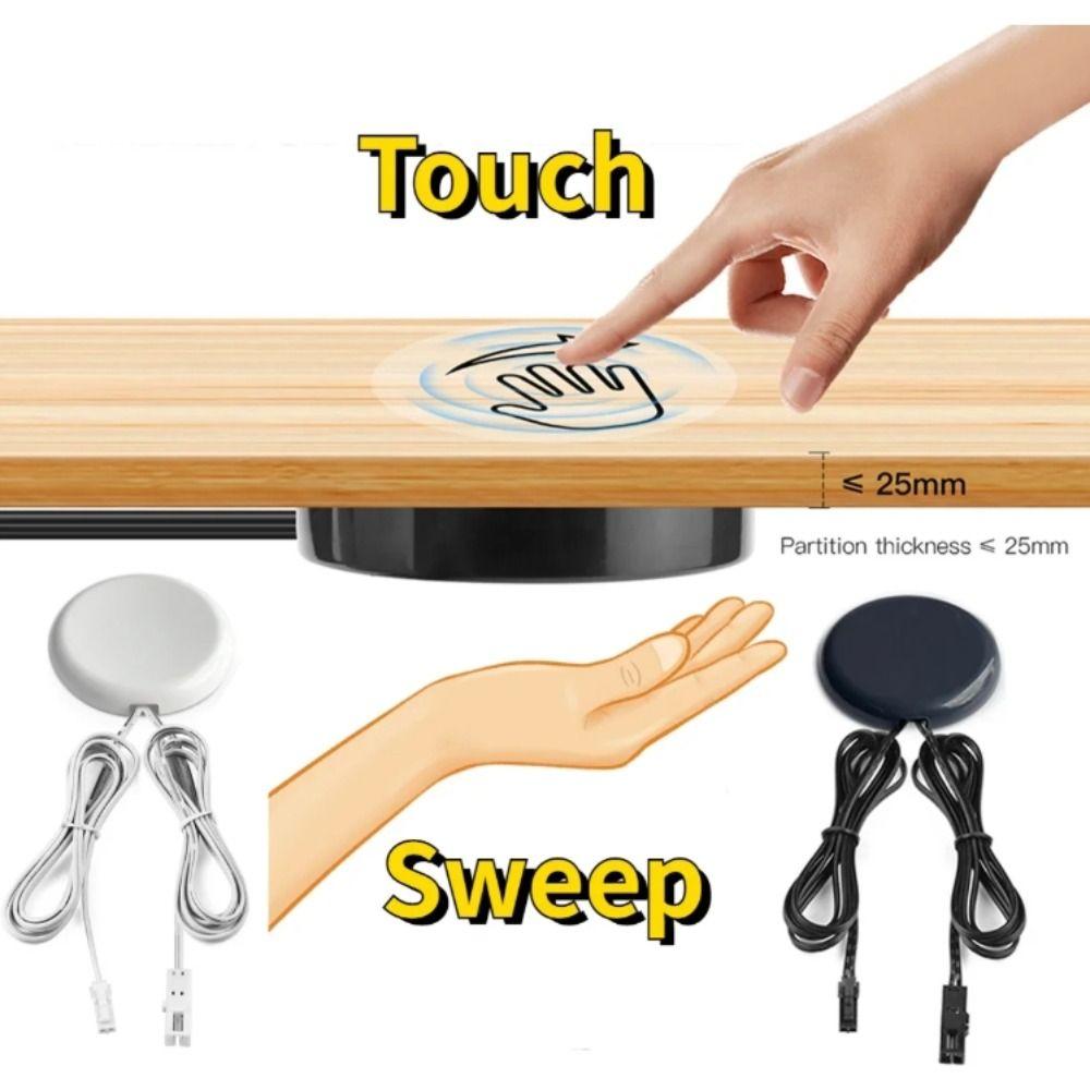 Capacitive Touch Dimmer Switch Wooden Panel Motion Sensor Switch Dual Door Sensor  LED Control