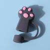 6Pcs Silicone Cat Paw Straw Covers 10mm Cat Paw Straw Caps Dust-Proof Funny Tumbler Straw Toppers for Stanley 30&40 Oz Tumbler