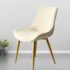 Solid Stretch Curved Backrest Curved Chair Covers Dining Classic Fabric Kitchen Hotel Household Chair Cover Chairs Slipcovers