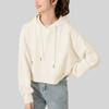 Women's Sweatshirt Fashion Cropped Hoodie Top Casual Short Solid Color Pullover