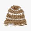 New Hat for Women Korean Style Stripes Showing Face Small Fluffy Warm Wool Hat Big Head Around Ear Protection Pile Hat Men's Trendy