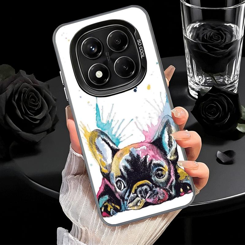 French Bulldog Dog Pug Design Soft Phone Case for Xiaomi Redmi Note 13 14 15 Pro Plus 12S 12 11S 11 11T 10S 10 Shockproof Cover