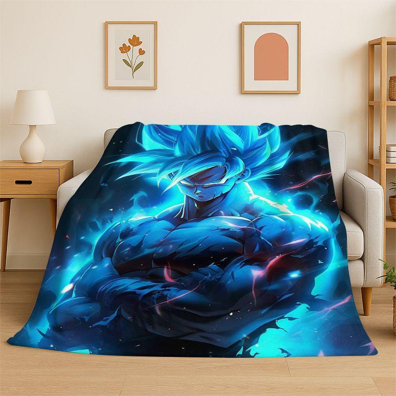 Retro Anime D-Dragon Ball Cartoon Game Soft Flannel Throw Blanket,Cozy Blanket for Bed,Couch,Sofa,Bedroom,Living Room,Travel,kid