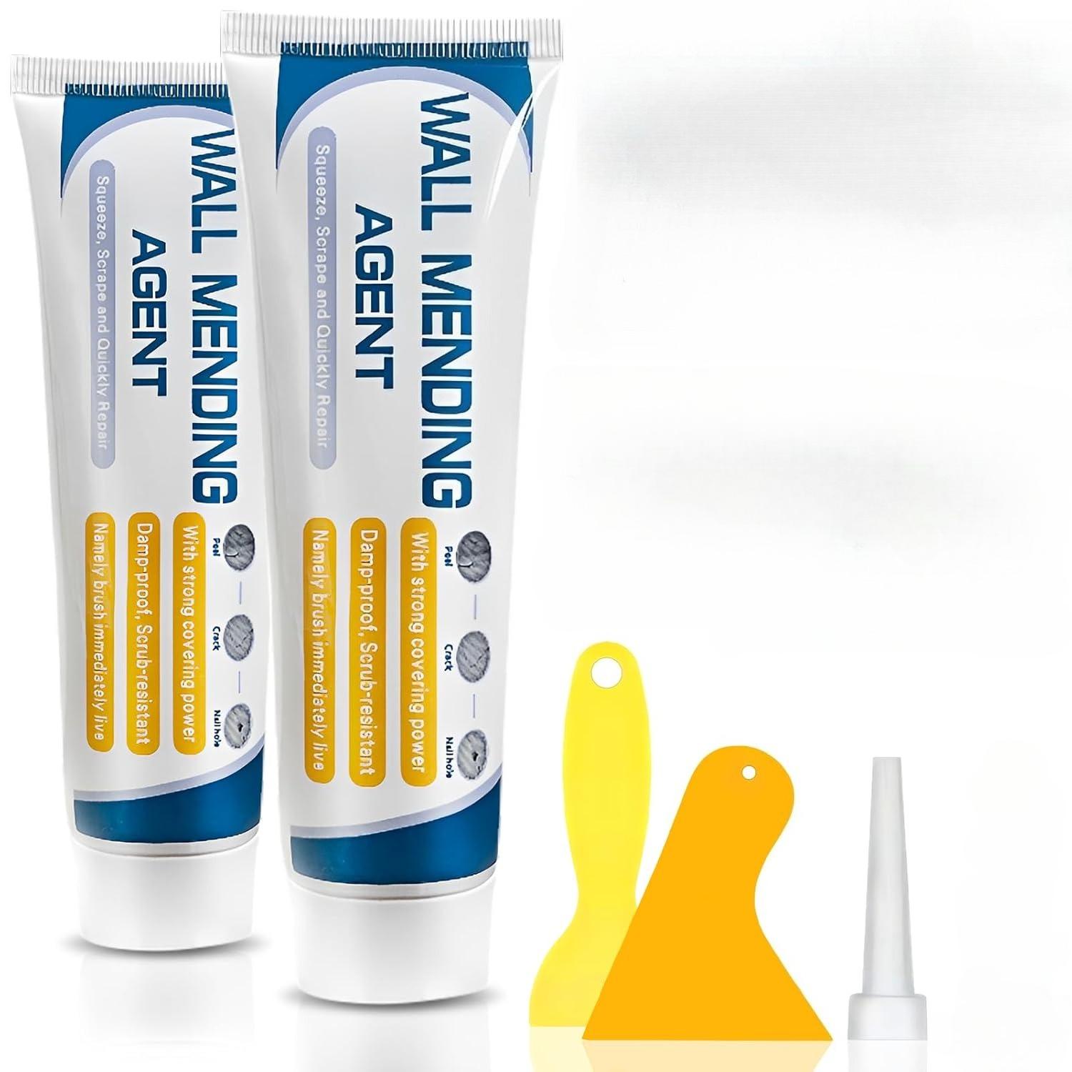 

Drywall Repair Kit,Wall Mending Agent with ScraperDrywall Patch Repair Kit with Spackle Paste,Wall Hole Filler Putty for Filling Cracks & Holes білий