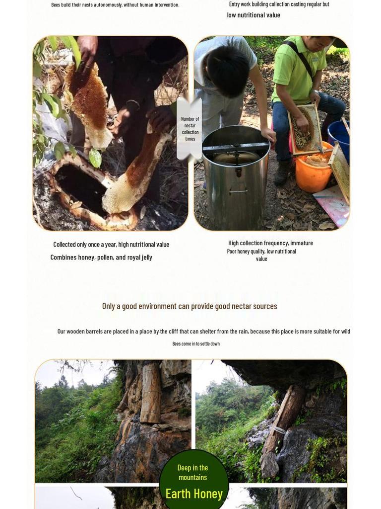 Yunnan Deep Mountain Wildflower Honey In Wooden Barrel