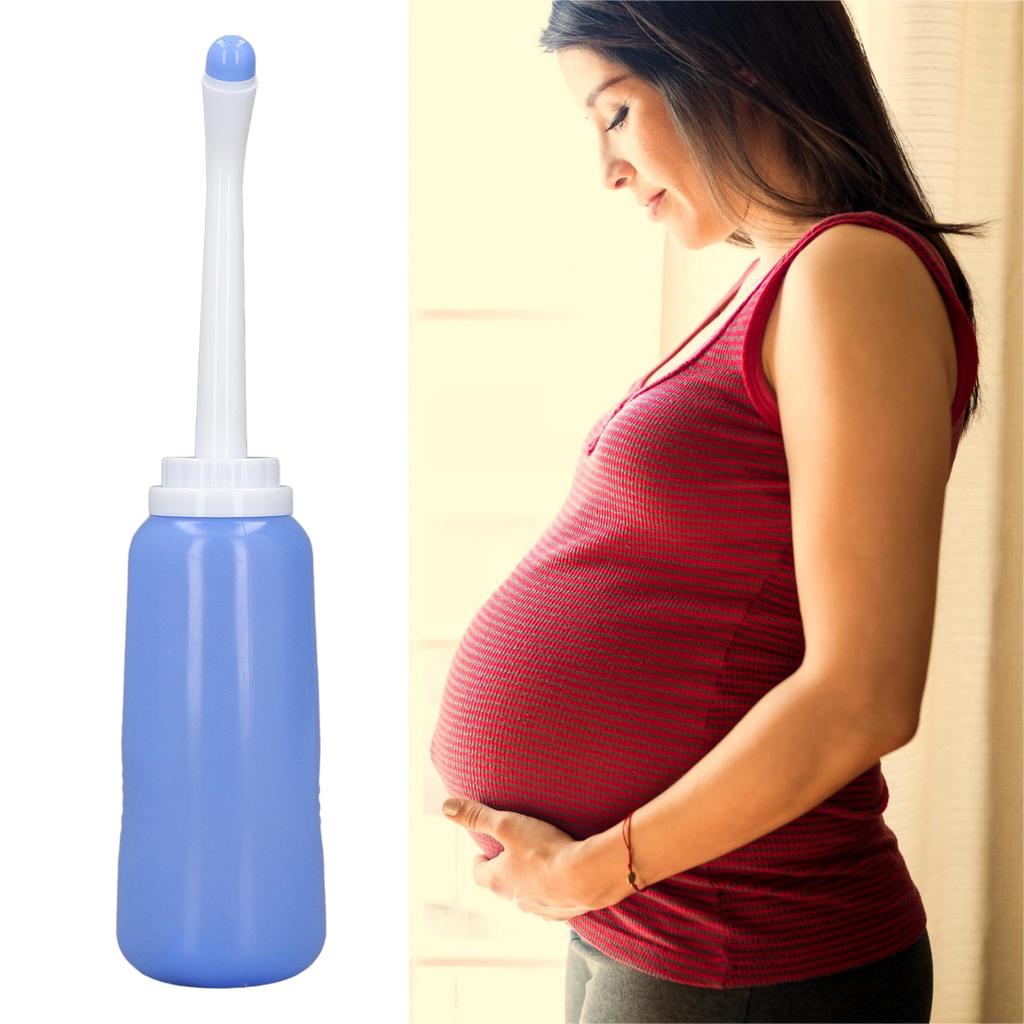 Bidet da Viaggio Portatile da 500 ml Igienico Forte Elasticità Risparmio Idrico Bottiglia Bidet da Viaggio con Spruzzatore per Donne Bambini