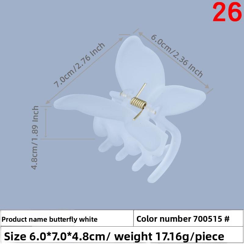 

Заколки для волос из кремового клея ручной работы Большие Средние и Маленькие Матовые Заколки Заколки-крабы для Затылка 700515#