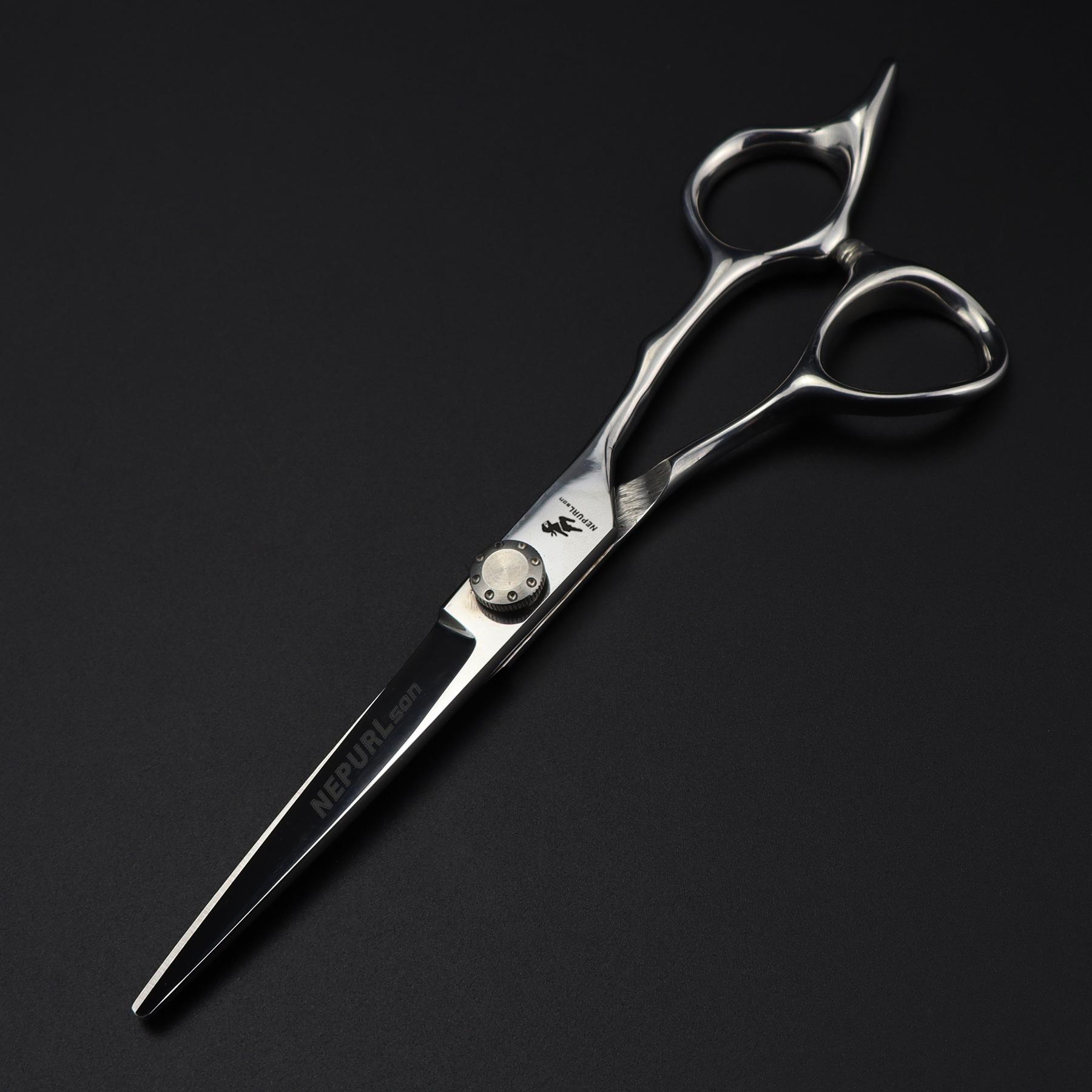 6.0-Inch Napson Personalized Haircutting Scissors: Includes Straight, Serrated, and Thinning Types.