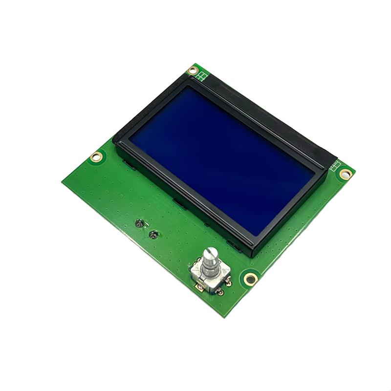 12864 LCD Displej HD pro 3D tiskárnu Ender 3 Modrá řídicí deska s kabelem pro díly 3D tiskárny Ender 3 Displejový port