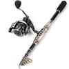 Fishing Rod Combo Carbon Telescopic Fishing Rod and Reel Freshwater Saltwater Fishing Tackle Kits