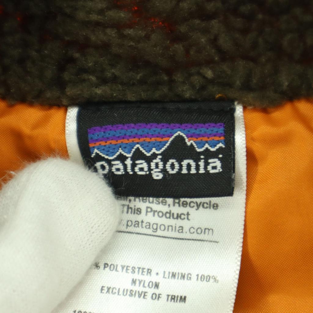 patagonia One-point logo two-tone color No sleeve Bore Best Kid's Used