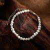 Hengsheng 6-7mm Baroque Natural Freshwater Pearl Bracelet 18cm Length Adjustable Anklets Bracelets for Women Jewelry Gift
